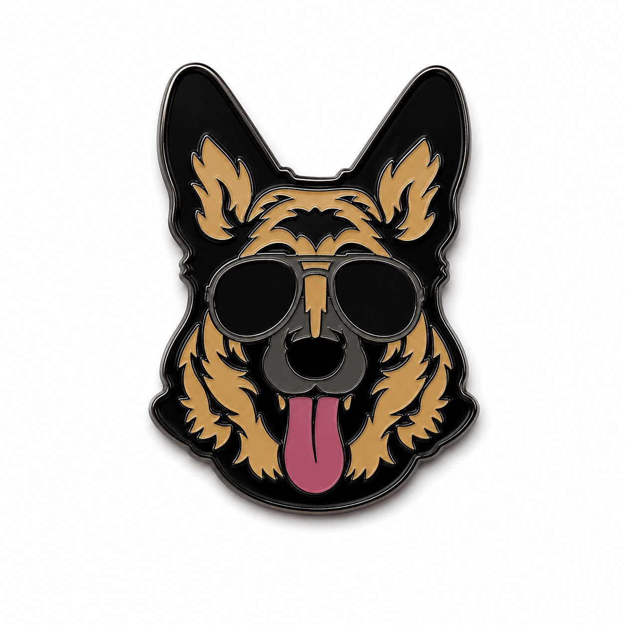 Cool German Shepherd Alsatian Metal Phone Sticker With 3M Sticky Backing