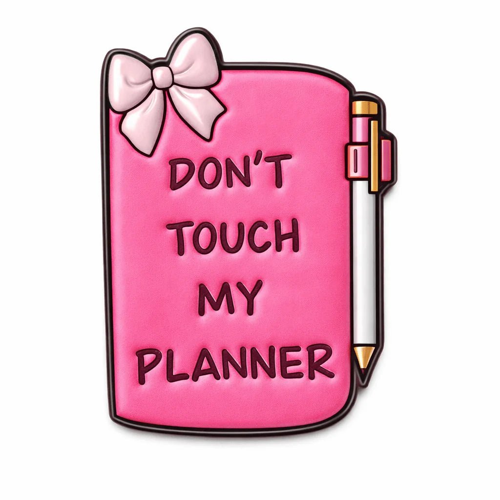 Girly Pink Metal Phone Stickers With 3M Sticky Backing - StickyPins