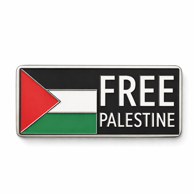 Free Palestine Flag Metal Phone Sticker with 3M Sticky Backing - StickyPins