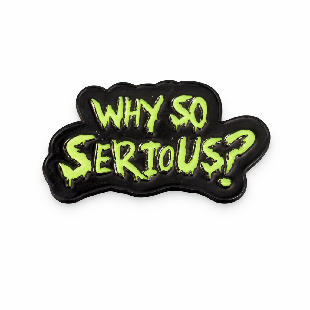 Why So Serious? Metal Phone Sticker With 3M Sticky Backing