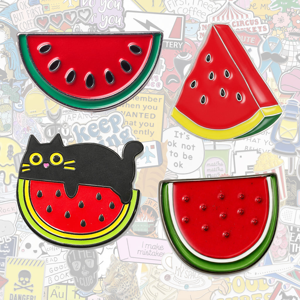 Palestine Watermelon Metal Phone Stickers With 3M Sticky Backing